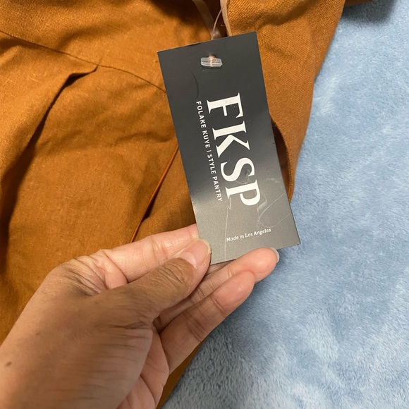 NWT FKSP One Shoulder Palazzo Jumpsuit XS - Picture 6 of 8